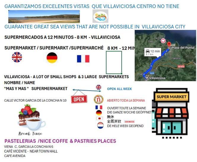 Playa Del Puntal Villaviciosa Asturias Lujo Primera Linea Playa Exteriér fotografie