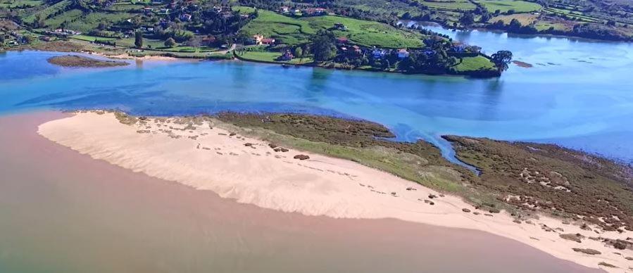 Playa Del Puntal Villaviciosa Asturias Lujo Primera Linea Playa Exteriér fotografie
